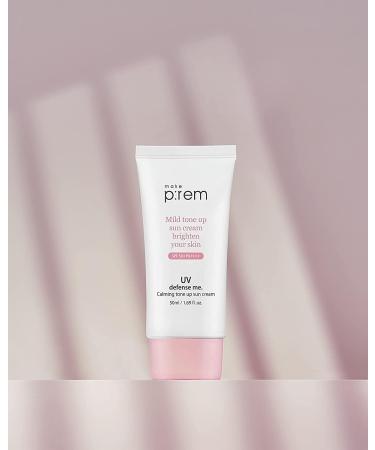  MAKE P:REM UV defense me. Calming Tone up Sun Cream SPF 50+ PA++++ 50ml - Buy Online on GoSupps.com