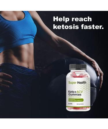 SuperHealth Keto ACV Gummies - 60 Count Single Pack - Buy Online on GoSupps.com