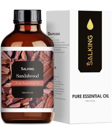SALKING Sandalwood Essential Oil 120ml - 100% Pure, Natural & Therapeutic Grade Aromatherapy Oil for Skin Care. Ideal for Diffusers, Humidifiers, Relaxation & Sleep. Perfect Gift for Women - Buy Online on GoSupps.com