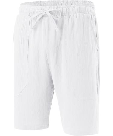 Shop Cewifo Camouflage Men s 3/4 Shorts Loose Fit Elastic Waist Casual Beach & Yoga Pants (A2-White XXL) - International Shipping Available - Buy Online on GoSupps.com