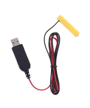 LR03 AAA Battery Eliminator 2M USB Power Supply Cable Replace 1 to 4pcs AAA Battery (1.5V)