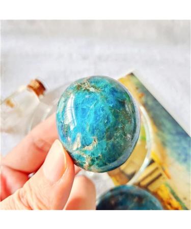 Natural Polished Gemstones Blue Apatite Palm Crystal Stones for - (Color: Blue Apatite Size: 40-70mm) Full of Texture - Buy Online on GoSupps.com