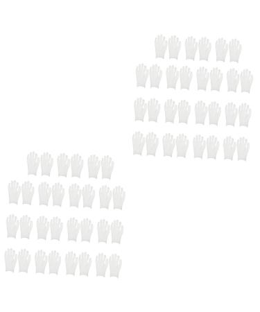 Healeved 30 Pairs Overnight Moisture Gloves Hand Lotion Gloves Dress Gloves Hand Spa Gloves for Moisturizing Hands Overnight Gloves for Men Gloves Cotton to Sleep White Bottle Miss
