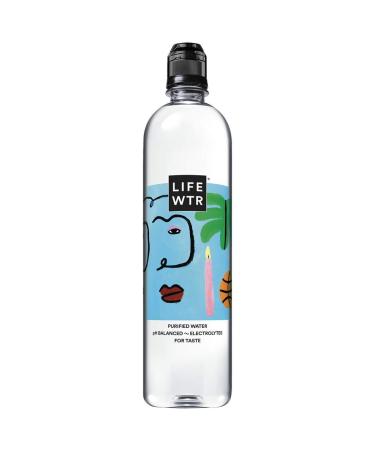 LIFEWTR, Premium Purified Water, pH Balanced with Electrolytes, Flip Cap Bottle, 700 mL