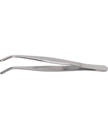 Tweezers Tool Portable Erosion Resistant Stainless Steel Tip Tweezers with Serrated Edge Easy to Clean for Watch Repair Bag (Curved Round Tip) - Buy Online on GoSupps.com