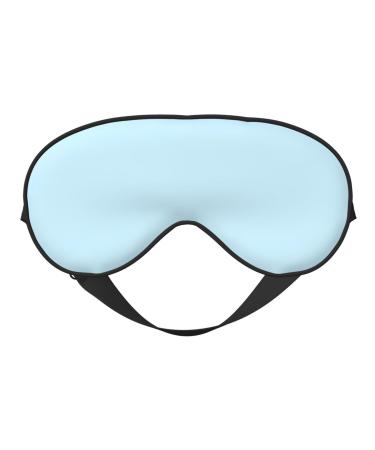 Solid Color Small Fresh Head-Mounted Double-Sided Light-Blocking Sleeping Eye mask to Protect Eyes and Relieve Eye Fatigue Solid Color Small Fresh 1 Count (Pack of 1)
