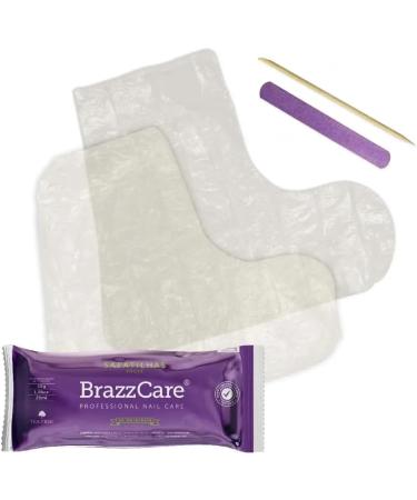 OCIBEL Box 90 bags of BrazzCare BalbCare Socks Brazilian pedicure sock including 1 file and stick for manicure artificial nails and nail art - Buy Online on GoSupps.com