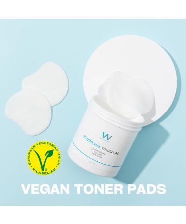 Hydro Vial Toner PAD - 150 Pieces | Vegan Hydrating Toner with PHA & BHA | Pore Care & Skin Soothing | Tea Tree & Hyaluronic Acid - Buy Online on GoSupps.com