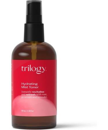 Trilogy Hydrating Mist Toner 100 mL - For All Skin Types - Instantly Revitalise & Refresh with Rose Geranium & Lavender - Made in New Zealand  - Buy Online on GoSupps.com