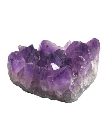 Natural Crystal Rough Gift Natural Crystal Stone Amethyst Cluster Original Cluster for Home Decoration (Size : 300-350g)