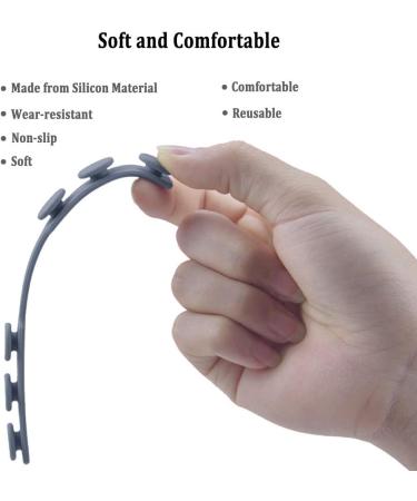 10 PCs Silicone Mask Extension Straps - Anti-Slip Ear Protectors for Adults | Universal Fit for All Masks - Buy Online on GoSupps.com