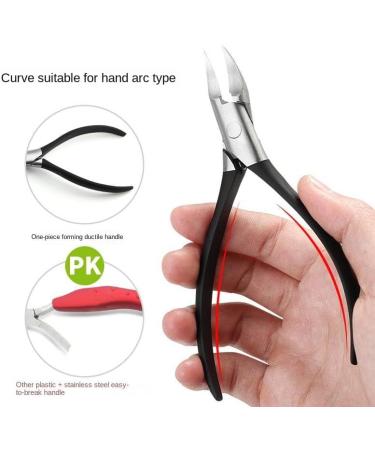 Pedicure ingrown Nail Scissors Nail Groove Pliers Nail Remover Set Bent Nose plier toenail Cuticle Nipper/207(Color:Dange Liuguangyin) - Buy Online on GoSupps.com
