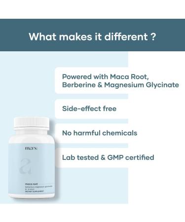 mars by GHC Maca Root Capsules with Ginseng Magnesium & Berberine | Supports Vitality & Overall Well-Being | Pack of 1 | 60 Capsules 60 Count (Pack of 1) - Buy Online on GoSupps.com