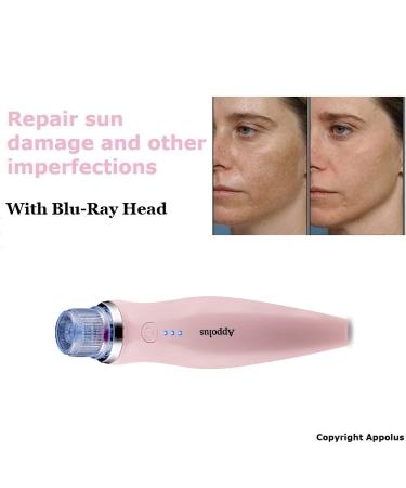 Appolus Premium Diamond Microdermabrasion Machine for Flawless Skin - 2 Diamond Tips - 5 Heads (Pink) - Buy Online on GoSupps.com