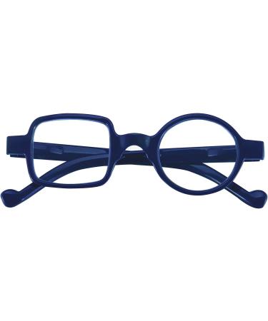 Kodilin Round Square Reading Glasses for Men & Women - Anti-Light Blue for Computers & Gaming - Spring Hinge - Available in 1.0 to 3.5 Magnification (Blue 1.5) - Buy Online on GoSupps.com