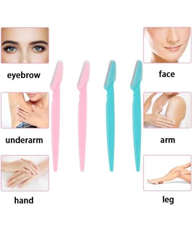 4 Pcs Eyebrow Razors - Facial Hair Remover & Shaper for Women and Men - Buy Online on GoSupps.com