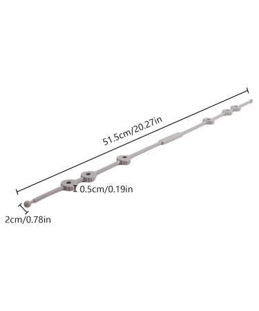 Multifunctional Stroller Toy Straps & Pram Belt | Silicone Bapal Belt for Toys & Pacifiers | Adjustable Light Gray High-Chair Accessories - Buy Online on GoSupps.com