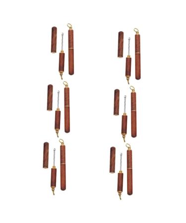 FRCOLOR 12 Pcs Wooden Ear Spoon Practical Ear Picks Ear Wax Pickers Ear Wax Cleaning Tools Ear Cleaning Spoons Ear Cleaner Tools Portable Ear Wax Cleaners Wax Removers Cleaning Supplies