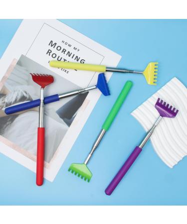 Buy Keboyoe Extendable Back Scratcher - 5 Pieces Stainless Steel Telescopic Handheld Scratchers Portable 20cm to 68cm for Home & Office - Buy Online on GoSupps.com