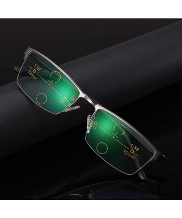 Buy Classic Multifocal Progressive Reading Glasses for Men - Photochrome Sun Readers with +1.25 Diopter Adjustments - Stylish & Comfortable Gray - Buy Online on GoSupps.com
