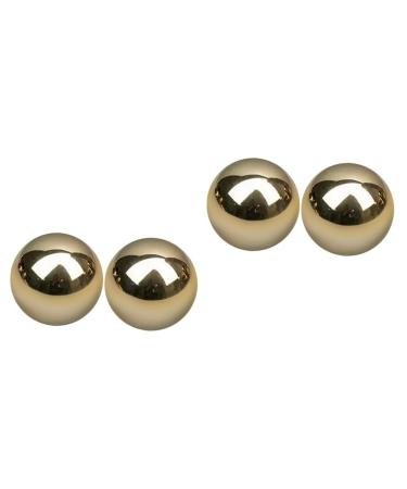 Gleavi 4 pieces of gymnastics ball made of brass wristy massager Hand training balls Massageball handball made of metal outdoor handmade operator sport the ball roll china massage globe