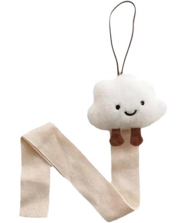 hgnxa Cute Hair Clip Holder Soft & Comfortable Adjustable Hairband Storage Cloud Pattern for Kids Room Decoration & Daily Use White leggy clouds - Buy Online on GoSupps.com