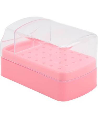 Nail Drill Bit Cleaning Brush Box 30 Hole Manicure Tools Compact Nail Drill Bit Holder Dustproof Display Stand for Nail Salon (Pink) - Buy Online on GoSupps.com