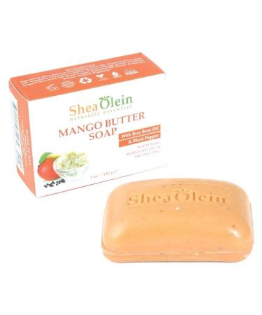 SheaOlein Mango Butter Soap with Rice Bran Oil & Rosemary Extract - 5 oz - Nourishing Natural Skincare - Buy Online on GoSupps.com