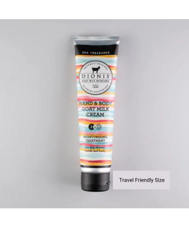 Dionis Goat Milk Skincare 3.3 oz Sea Treasures Hand & Body Cream - Travel Size Lotion for Hydrating Dry Skin - Cruelty-Free, Made in USA, Paraben-Free - Buy Online on GoSupps.com