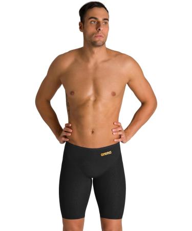 ARENA Men's Powerskin Carbon Glide Swim Shorts 30 - Black/Gold | Elite Competitive Swimwear for Optimal Performance - Buy Online on GoSupps.com