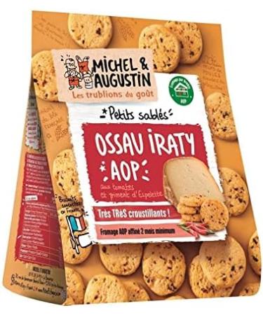  G n rique MICHEL ET AUGUSTIN - Savory Shortbread with Sheep's Milk Cheese Tomato and Chili Pepper 100g - Delicious savory biscuits for appetizers - Pack of 4 - Buy Online on GoSupps.com