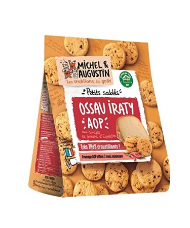 G n rique MICHEL ET AUGUSTIN - Savory Shortbread with Sheep's Milk Cheese Tomato and Chili Pepper 100g - Delicious savory biscuits for appetizers - Pack of 4