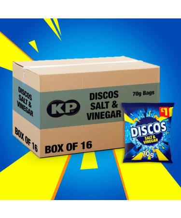 Discos Salt & Vinegar Flavour 16 x 70g PMP