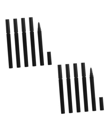 DOITOOL 6 Pcs Liquid Eyeliner Empty Eyeliner Empty Pen Tubes Refillable Eyeliner Pen Cosmetic Wand