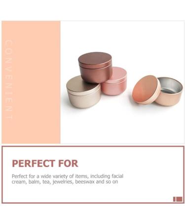 Fomiyes 5pcs Aluminum Tin Jar Screw Lid Round Container - Matte Cream Cosmetic Lip Balm & Candle Holder - Perfect for Makeup & Decor - Buy Online on GoSupps.com