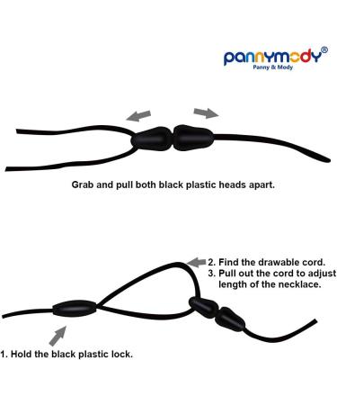 Panny & Mody Sensory Chew Necklace Set - 3 Pack Chewy Sticks for Kids with Autism, ADHD, Teething - Boys and Girls (Red Green Blue) - Buy Online on GoSupps.com