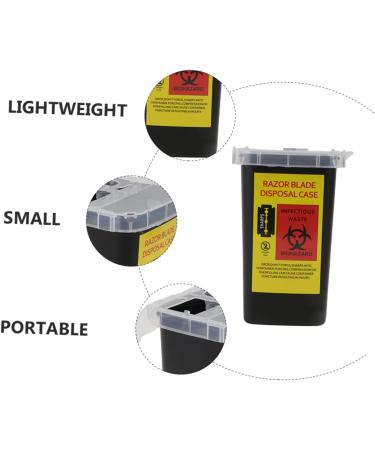 MAGICLULU 6 Pcs Storage Box Razor Disposal Case Barber Case Square Tool Safe Clamshell Refill Plastic 1 count (Pack of 1) Blackx3pcs - Buy Online on GoSupps.com