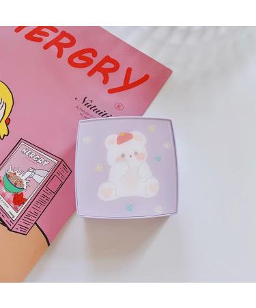 Xming Pink Purple Cartoon Cosmetic Contact Lens Box - Portable Care Companion for Contact Lenses - Buy Online on GoSupps.com