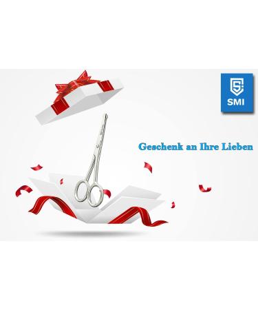 SMI Round Tip Nose Hair and Beard Scissors with Pouch - Small Grooming Scissors - Buy Online on GoSupps.com
