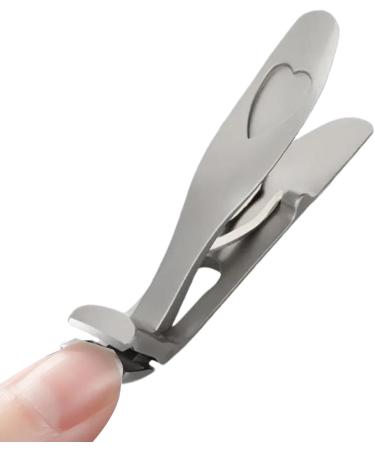 Angled Nail Clippers Thick Nail Clippers for Men | Large Angled Head Nail Clippers - Wide Jaw Nail Clippers with Wide Opening Ergonomic Anti Splash Nail Clippers for Men Grey Silver Single - Buy Online on GoSupps.com