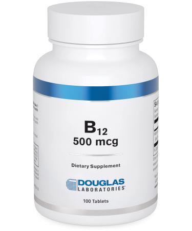 Douglas Laboratories B-12 500 mcg. | Vitamin B12 to Support Metabolism Red Blood Cell Production Brain and Nervous System | 100 Tablets