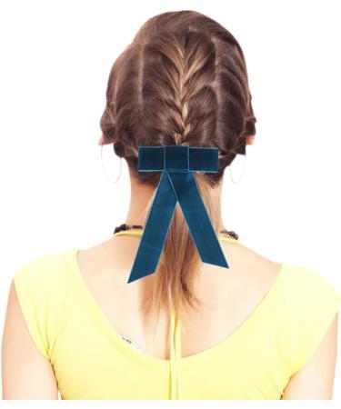 Lurrose Large Bow Hair Clip Big Bow Hair Barrette Long Tail French Barrettes Bows Hair Clips for Women Girls Styling Hair Accessories - Buy Online on GoSupps.com