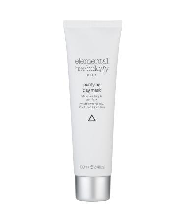 Elemental Herbology Purifying Clay Mask 100ml - Deep Cleansing Face Mask for Oily Skin - Clarifying Clay Mask to Purify and Refine