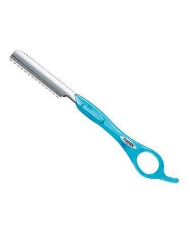 Feather styling razor blue