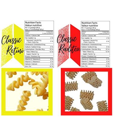 Kaslo Sourdough Pasta Combo: High Protein Vegan Food with Probiotics | Easy Digestion Superfood | Classic Rotini & Radiatori Pack - Buy Online on GoSupps.com