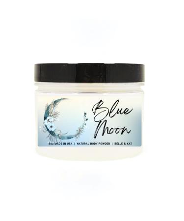 Blue Moon (Moonlight Type) Scented Body Powder for Men & Women Perfume Dusting Powder Bath Powder with Fragrance & Essential Oils Talc Free 8oz Container Made in USA Blue Moon - Moonlight Type (Body Powder)