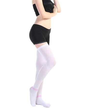 DERCLIVE Thigh High Compression Socks - 20-30mmHg Support Stockings Closed Toe Non-Slip Silicone Improve Circulation & Comfort - Buy Online on GoSupps.com