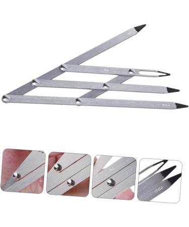 Beavorty 3 pcs tattoo eyebrow ruler mold kit Stainless Steel Eyebrow Ruler Tool eyebrow microblading ruler - Buy Online on GoSupps.com