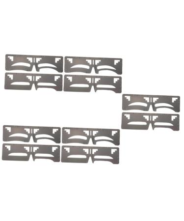 Housoutil 10 Pcs Eyebrow Ruler Makeup Measure Template Brow Mapping Eyebrow Stencil Eyebrow Shape Supplies 20x4.8cmx5pcs As Shownx5pcs