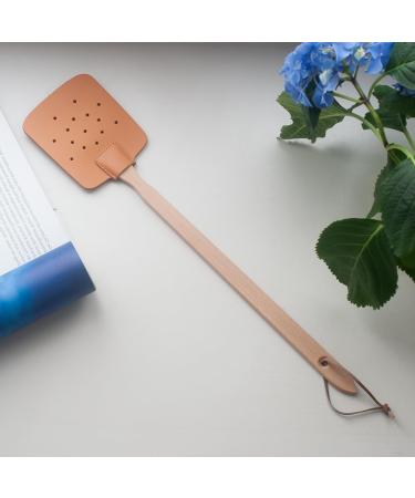 Hofmeister Fly Gossip - Beech Wood & Leather Mosquito Racket 47.5 cm I Make You Flat! - Effective Insect Catcher - Shop Internationally - Buy Online on GoSupps.com